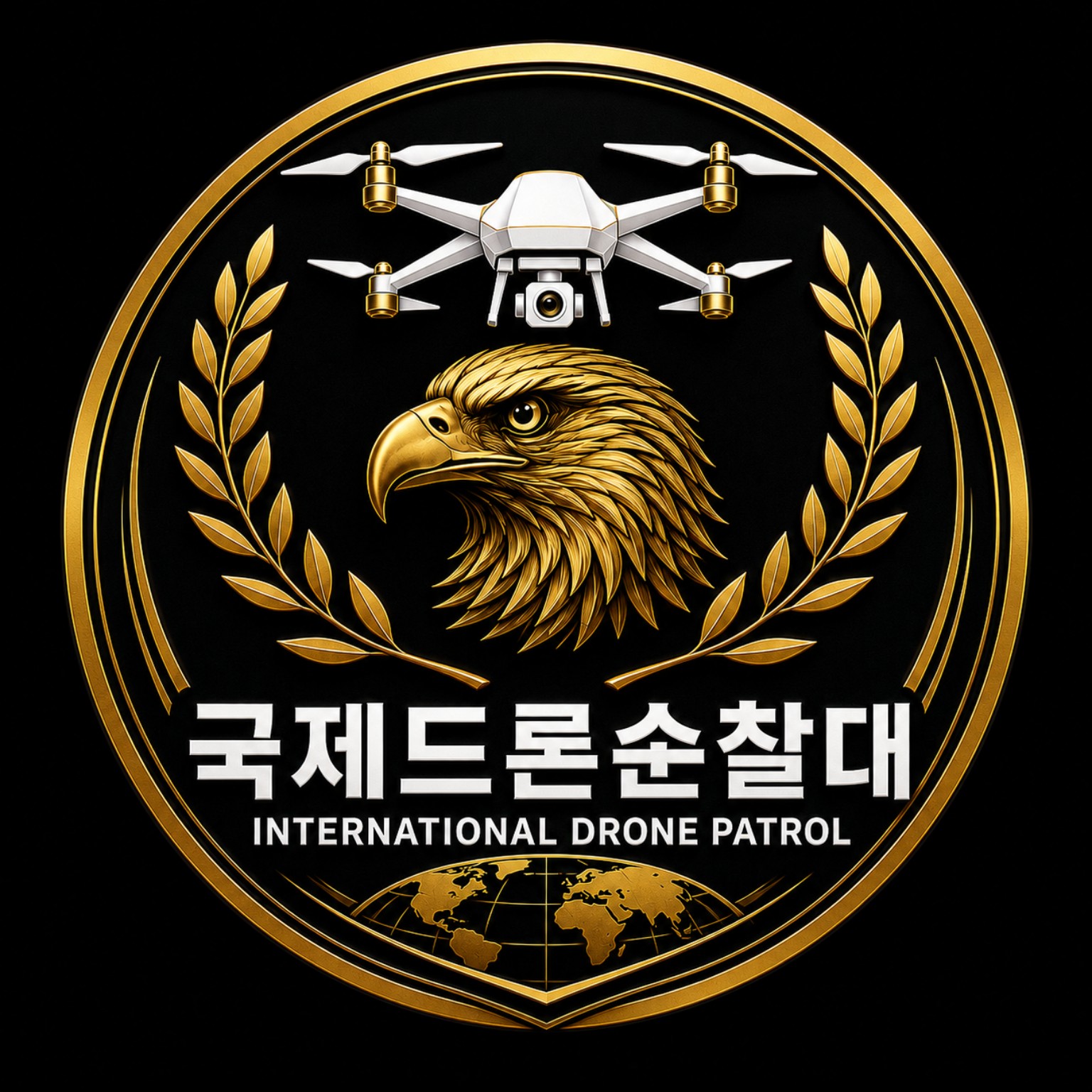 국제드론순찰대 로고