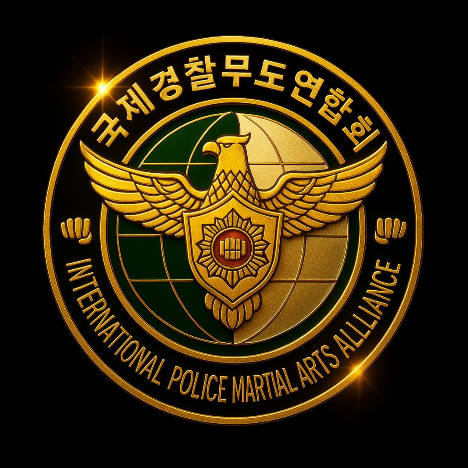 국제경찰무도연합회 로고