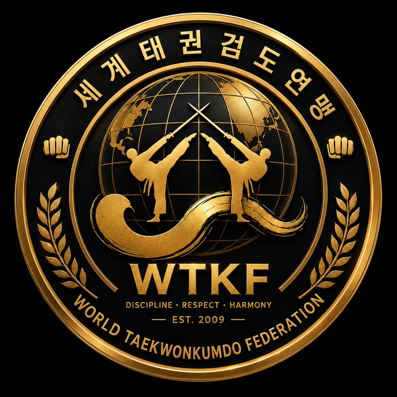 세계태권검도연맹 로고